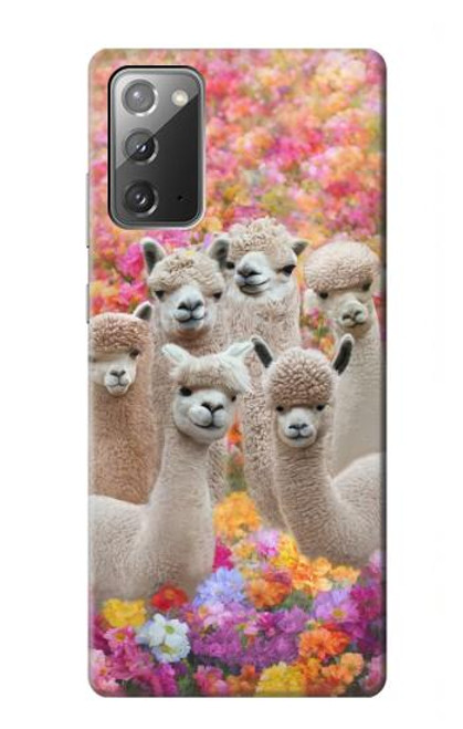 W3916 Alpaca Family Baby Alpaca Hard Case and Leather Flip Case For Samsung Galaxy Note 20