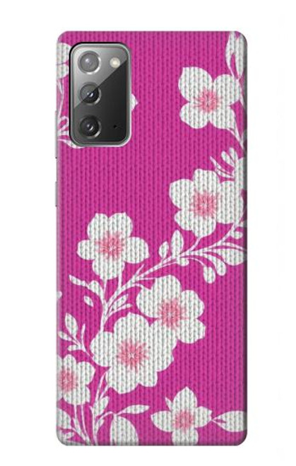 W3924 Cherry Blossom Pink Background Hard Case and Leather Flip Case For Samsung Galaxy Note 20