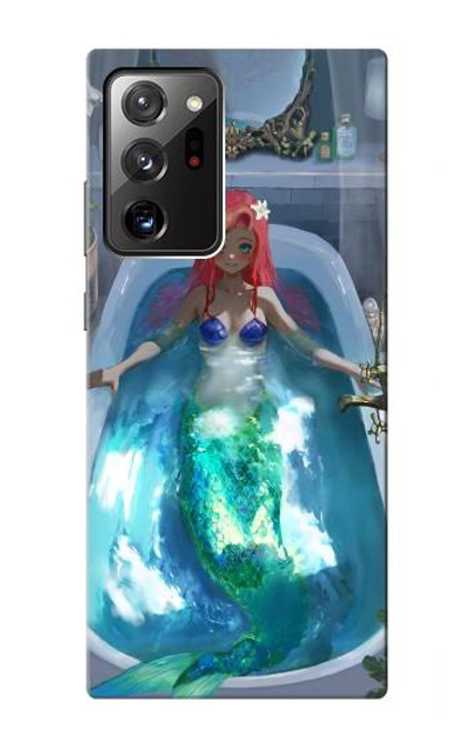 W3912 Cute Little Mermaid Aqua Spa Hard Case and Leather Flip Case For Samsung Galaxy Note 20 Ultra, Ultra 5G