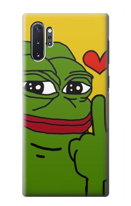 W3945 Pepe Love Middle Finger Hard Case and Leather Flip Case For Samsung Galaxy Note 10 Plus
