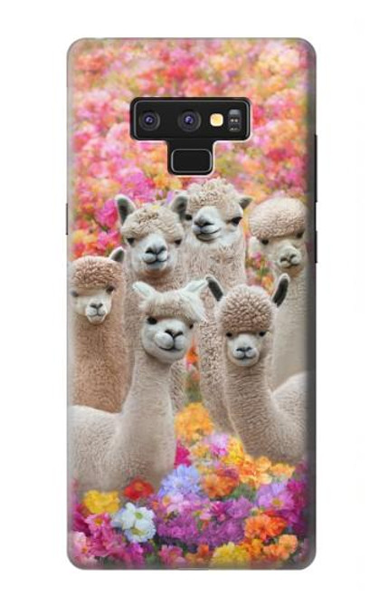 W3916 Alpaca Family Baby Alpaca Hard Case and Leather Flip Case For Note 9 Samsung Galaxy Note9
