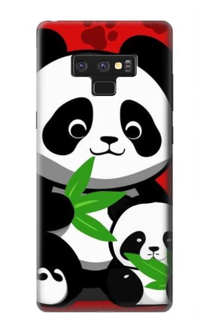 W3929 Cute Panda Eating Bamboo Hard Case and Leather Flip Case For Note 9 Samsung Galaxy Note9