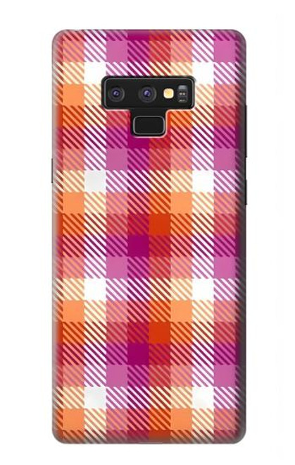 W3941 LGBT Lesbian Pride Flag Plaid Hard Case and Leather Flip Case For Note 9 Samsung Galaxy Note9