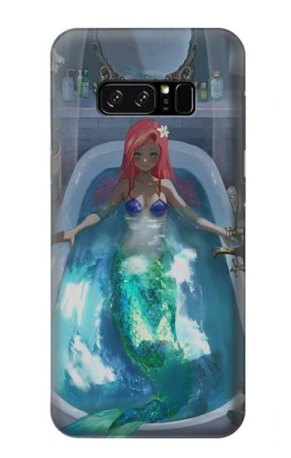 W3912 Cute Little Mermaid Aqua Spa Hard Case and Leather Flip Case For Note 8 Samsung Galaxy Note8