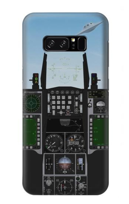 W3933 Fighter Aircraft UFO Hard Case and Leather Flip Case For Note 8 Samsung Galaxy Note8