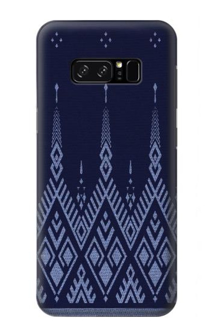 W3950 Textile Thai Blue Pattern Hard Case and Leather Flip Case For Note 8 Samsung Galaxy Note8