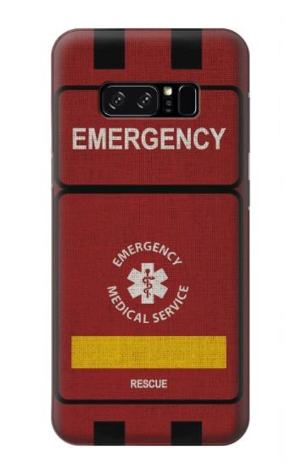 W3957 Emergency Medical Service Hard Case and Leather Flip Case For Note 8 Samsung Galaxy Note8