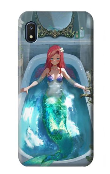 W3911 Cute Little Mermaid Aqua Spa Hard Case and Leather Flip Case For Samsung Galaxy A10e