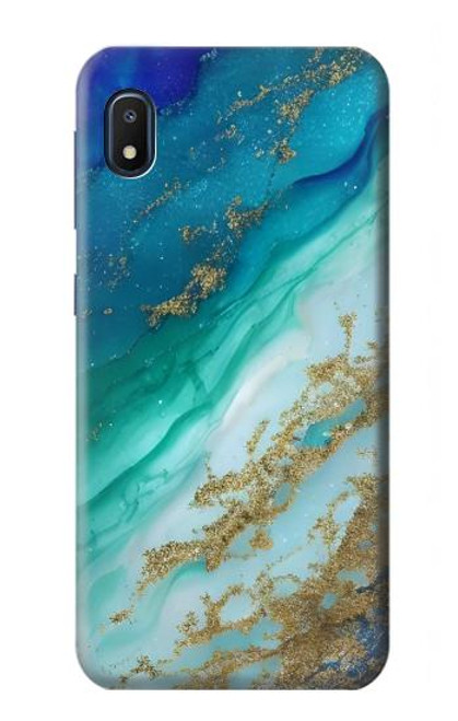 W3920 Abstract Ocean Blue Color Mixed Emerald Hard Case and Leather Flip Case For Samsung Galaxy A10e