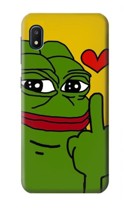 W3945 Pepe Love Middle Finger Hard Case and Leather Flip Case For Samsung Galaxy A10e