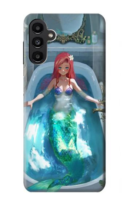 W3911 Cute Little Mermaid Aqua Spa Hard Case and Leather Flip Case For Samsung Galaxy A13 5G