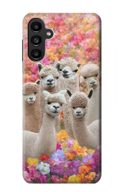 W3916 Alpaca Family Baby Alpaca Hard Case and Leather Flip Case For Samsung Galaxy A13 5G