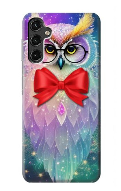 W3934 Fantasy Nerd Owl Hard Case and Leather Flip Case For Samsung Galaxy A14 5G