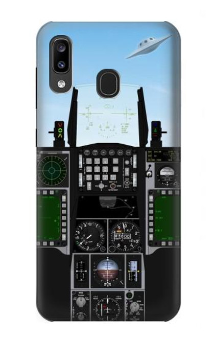 W3933 Fighter Aircraft UFO Hard Case and Leather Flip Case For Samsung Galaxy A20, Galaxy A30