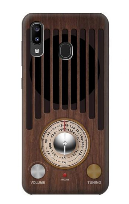 W3935 FM AM Radio Tuner Graphic Hard Case and Leather Flip Case For Samsung Galaxy A20, Galaxy A30