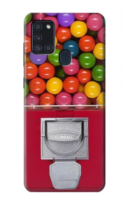 W3938 Gumball Capsule Game Graphic Hard Case and Leather Flip Case For Samsung Galaxy A21s