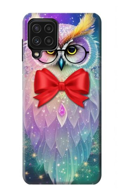 W3934 Fantasy Nerd Owl Hard Case and Leather Flip Case For Samsung Galaxy A22 4G