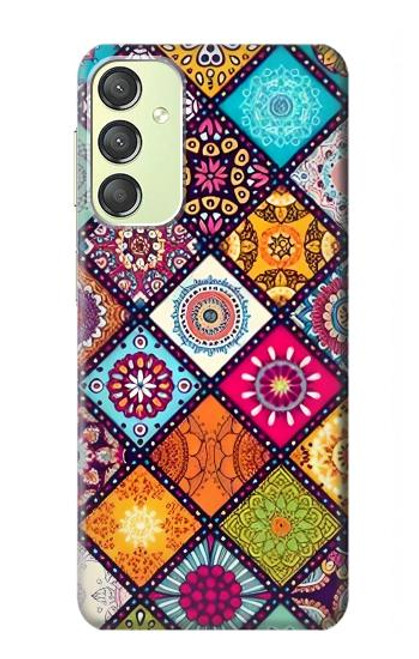 W3943 Maldalas Pattern Hard Case and Leather Flip Case For Samsung Galaxy A24 4G