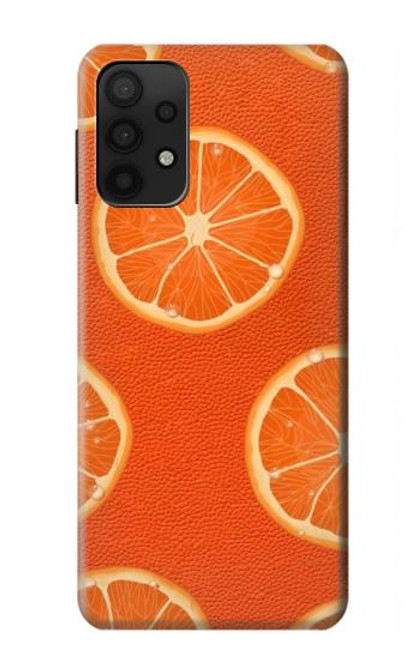 W3946 Seamless Orange Pattern Hard Case and Leather Flip Case For Samsung Galaxy A32 5G