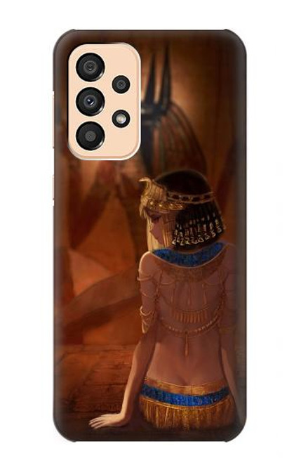 W3919 Egyptian Queen Cleopatra Anubis Hard Case and Leather Flip Case For Samsung Galaxy A33 5G