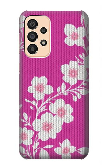 W3924 Cherry Blossom Pink Background Hard Case and Leather Flip Case For Samsung Galaxy A33 5G