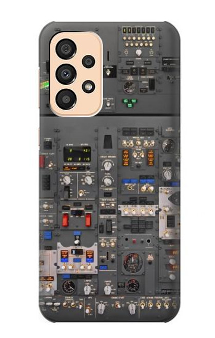 W3944 Overhead Panel Cockpit Hard Case and Leather Flip Case For Samsung Galaxy A33 5G