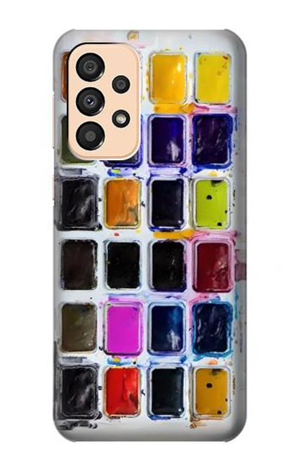 W3956 Watercolor Palette Box Graphic Hard Case and Leather Flip Case For Samsung Galaxy A33 5G