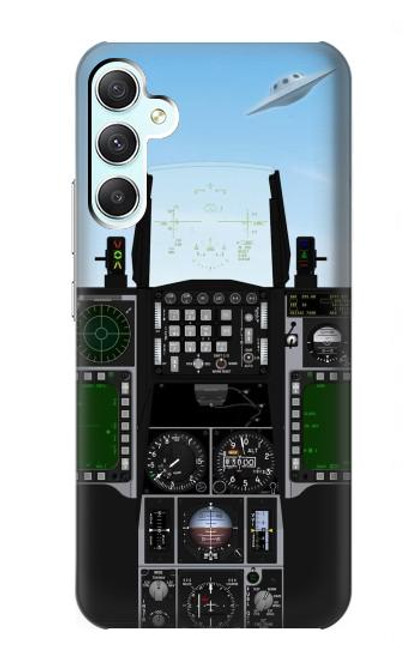 W3933 Fighter Aircraft UFO Hard Case and Leather Flip Case For Samsung Galaxy A34 5G