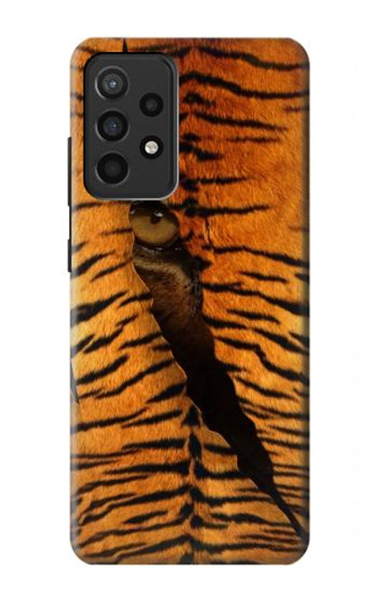 W3951 Tiger Eye Tear Marks Hard Case and Leather Flip Case For Samsung Galaxy A52, Galaxy A52 5G