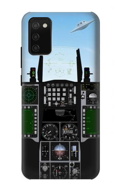 W3933 Fighter Aircraft UFO Hard Case and Leather Flip Case For Samsung Galaxy A02s, Galaxy M02s  (NOT FIT with Galaxy A02s Verizon SM-A025V)