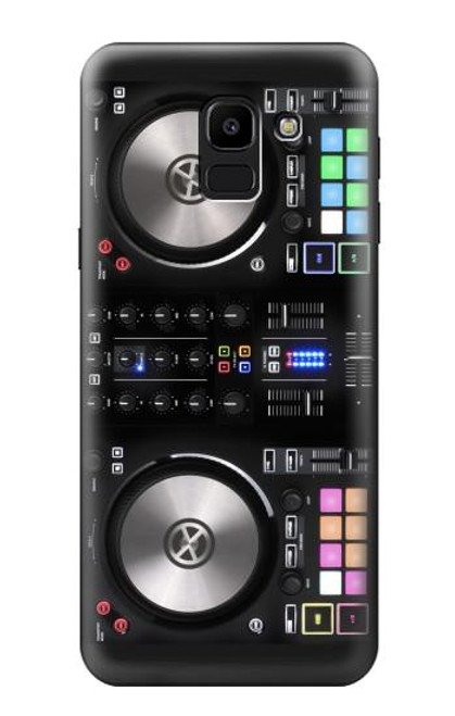W3931 DJ Mixer Graphic Paint Hard Case and Leather Flip Case For Samsung Galaxy J6 (2018)