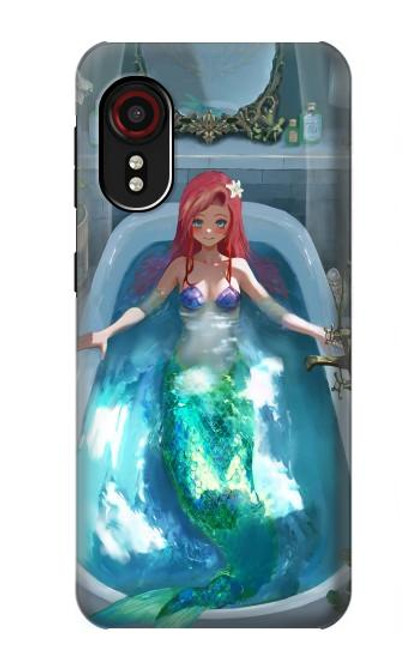 W3911 Cute Little Mermaid Aqua Spa Hard Case and Leather Flip Case For Samsung Galaxy Xcover 5