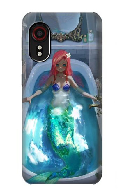 W3912 Cute Little Mermaid Aqua Spa Hard Case and Leather Flip Case For Samsung Galaxy Xcover 5