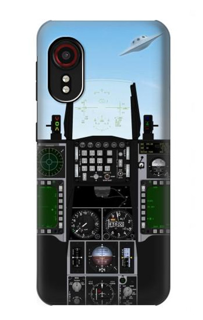 W3933 Fighter Aircraft UFO Hard Case and Leather Flip Case For Samsung Galaxy Xcover 5