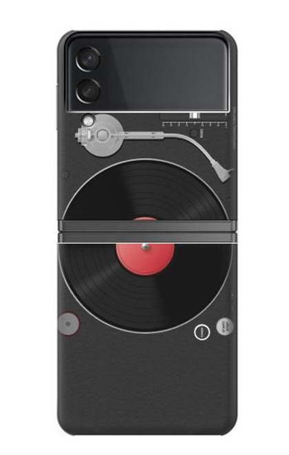 W3952 Turntable Vinyl Record Player Graphic Hard Case For Samsung Galaxy Z Flip 4