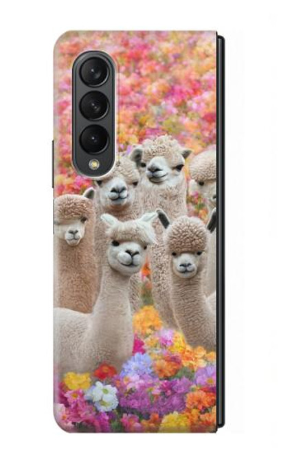W3916 Alpaca Family Baby Alpaca Hard Case For Samsung Galaxy Z Fold 3 5G