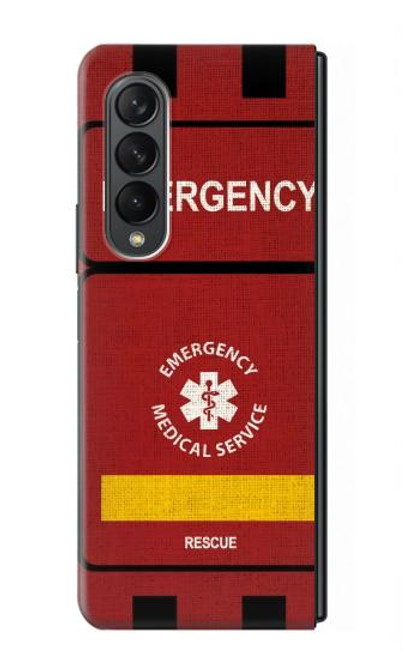 W3957 Emergency Medical Service Hard Case For Samsung Galaxy Z Fold 3 5G