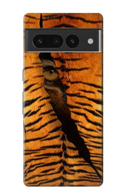 W3951 Tiger Eye Tear Marks Hard Case and Leather Flip Case For Google Pixel 7 Pro