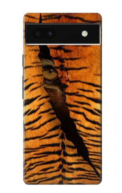 W3951 Tiger Eye Tear Marks Hard Case and Leather Flip Case For Google Pixel 6a