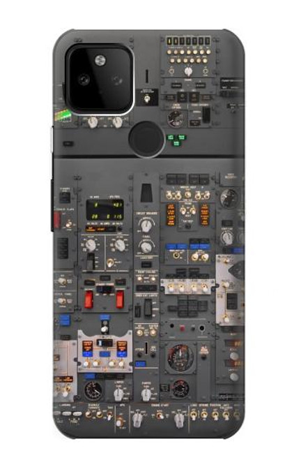 W3944 Overhead Panel Cockpit Hard Case and Leather Flip Case For Google Pixel 5A 5G