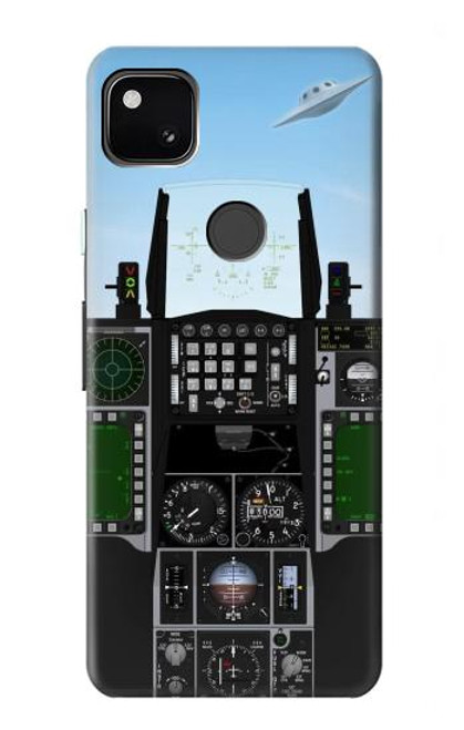 W3933 Fighter Aircraft UFO Hard Case and Leather Flip Case For Google Pixel 4a