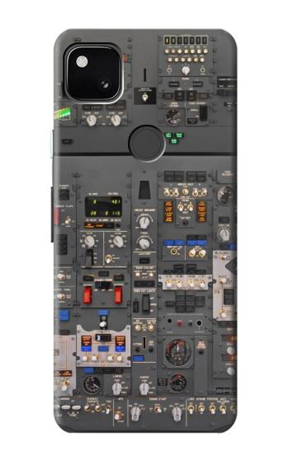 W3944 Overhead Panel Cockpit Hard Case and Leather Flip Case For Google Pixel 4a