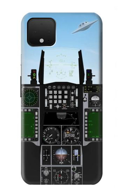 W3933 Fighter Aircraft UFO Hard Case and Leather Flip Case For Google Pixel 4