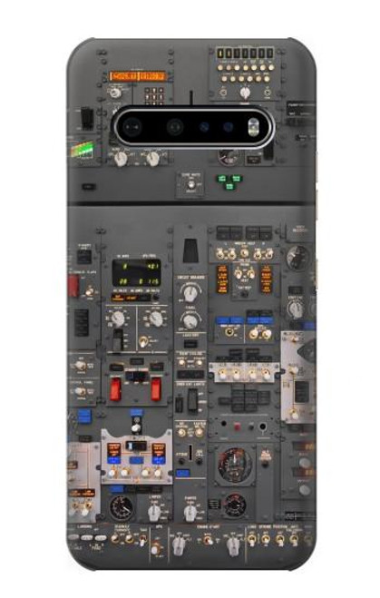 W3944 Overhead Panel Cockpit Hard Case and Leather Flip Case For LG V60 ThinQ 5G