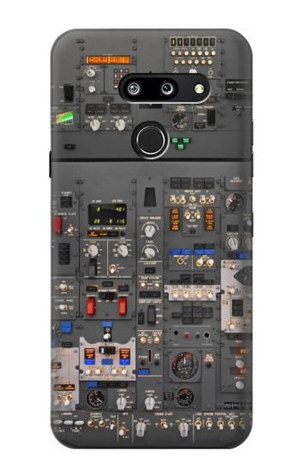 W3944 Overhead Panel Cockpit Hard Case and Leather Flip Case For LG G8 ThinQ