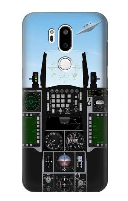 W3933 Fighter Aircraft UFO Hard Case and Leather Flip Case For LG G7 ThinQ