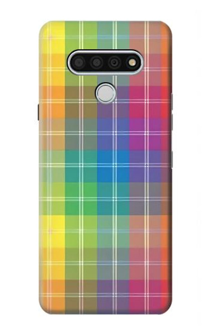 W3942 LGBTQ Rainbow Plaid Tartan Hard Case and Leather Flip Case For LG Stylo 6