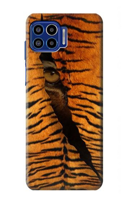 W3951 Tiger Eye Tear Marks Hard Case and Leather Flip Case For Motorola One 5G