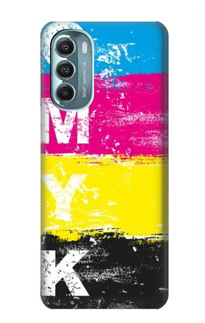 W3930 Cyan Magenta Yellow Key Hard Case and Leather Flip Case For Motorola Moto G Stylus 5G (2022)