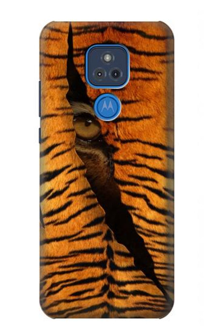 W3951 Tiger Eye Tear Marks Hard Case and Leather Flip Case For Motorola Moto G Play (2021)